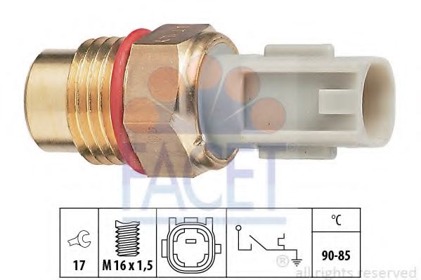 FACET 7.5223 Temperature Switch, radiator fan